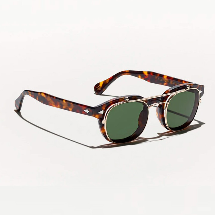 Las Fliptosh en Tortoise con G-15 Flip lenses vista 3q