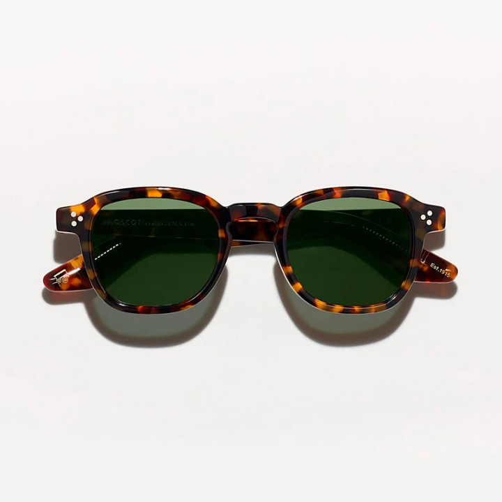 The Momza Sun in Tortoise with G-15 Glass lenses