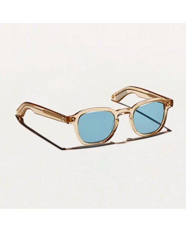 The Momza Sun in Cinnamon with Blue Glass lenses 3q view