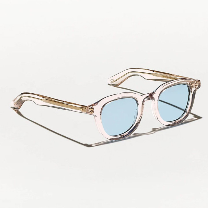 The Dahven pastel with bel air blue custom made tints lenses 3q view