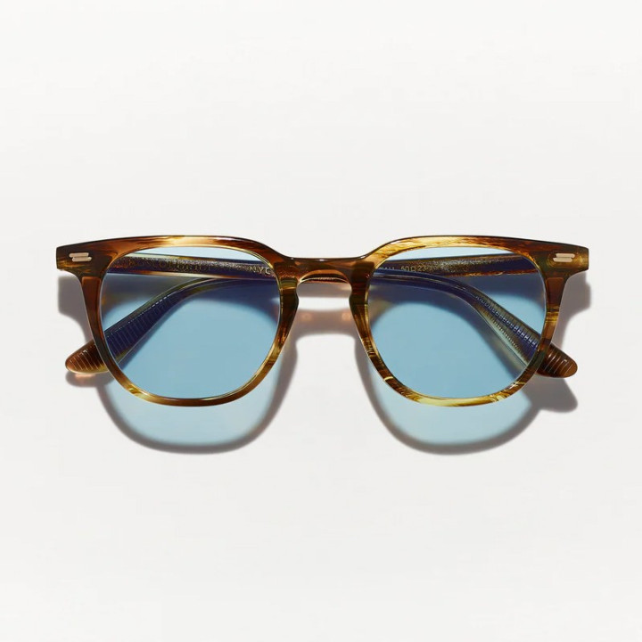 Las Tatah Sun en bamboo con lentes minerales azules
