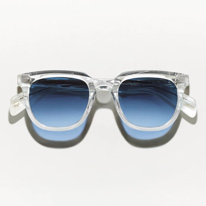 Las yontif Sun en  crystal con denim blue custom made tints