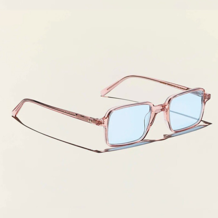 Las Shindig Sun Burnt Rose con Bel air blue Custom made tints vista 3q
