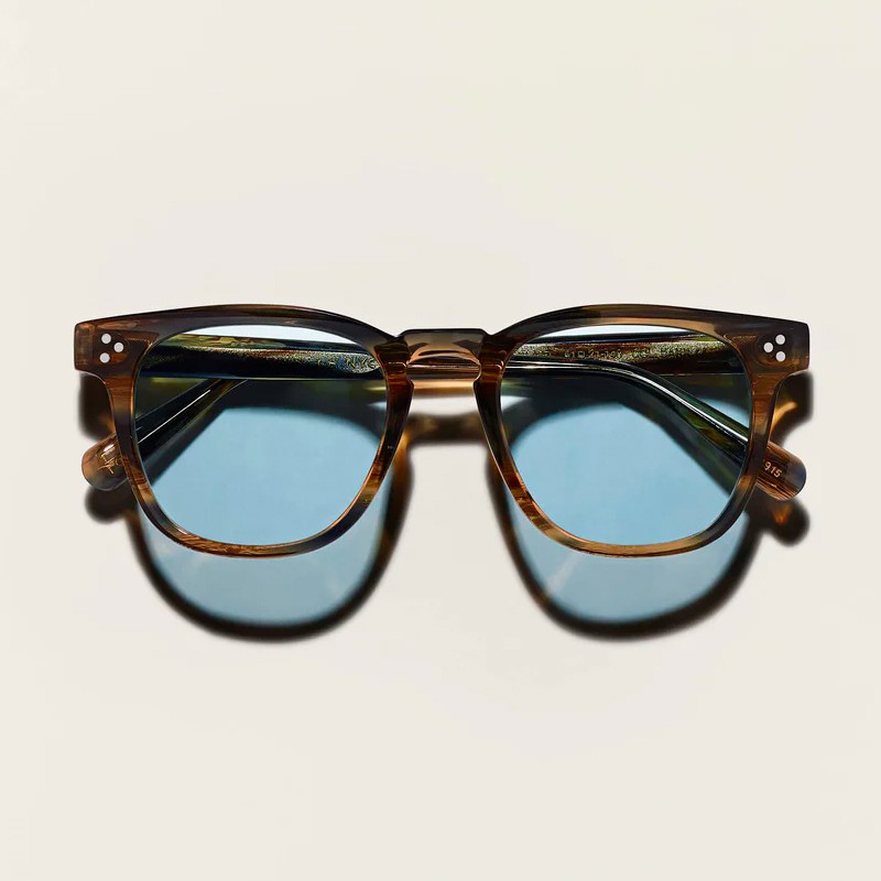 Las Dudel Sun Bark con lentes azules minerales