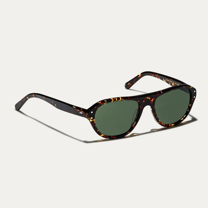 The Avram Sun in dark havana with G15  glass lenses  3q view