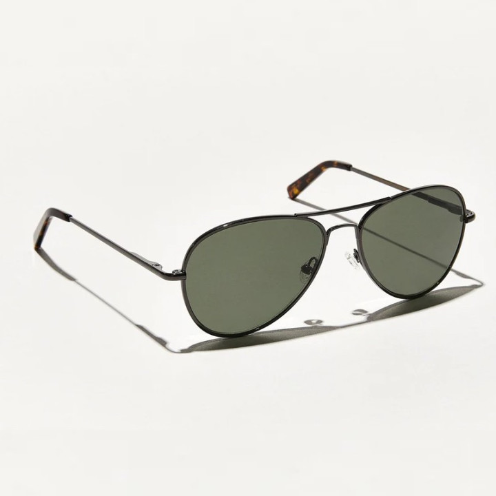 Las Jacob Sun Gunmetal con lentes minerales G15 vista 3q