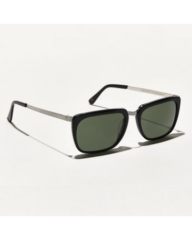 Las Klug Sun black silver con lentes minerales G15 vista 3q