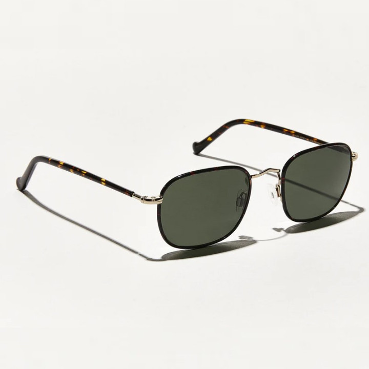 Las Schlep Sun en tortoise gold con lentes G15 minerales (vista 3q)
