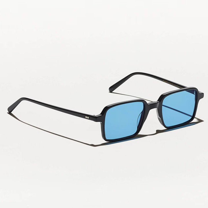 Las Shindig Black con lentes celebrity blue custom made tints vista 3q