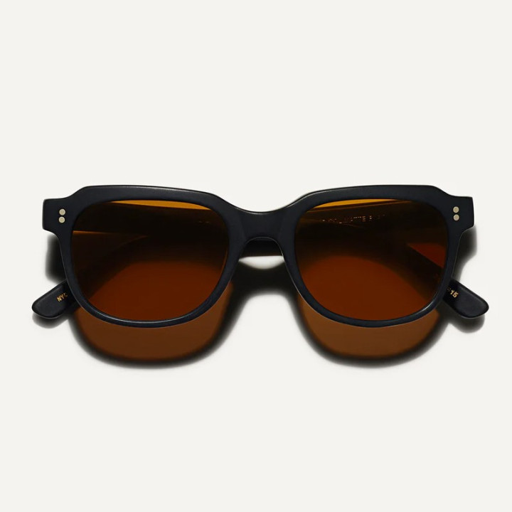 The  Morris Sun black matte with cosmitan brown glass lenses