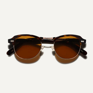 The Oygen Sun in Tortoise Gold with cosmitan brown glass lenses