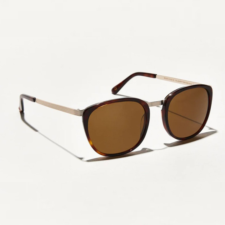 Las Brude Sun en Burnt tortoise gold con lentes minerales cosmitan brown vista 3q
