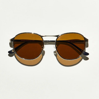 The Groyse Sun raw gold with cosmitan brown glass lenses