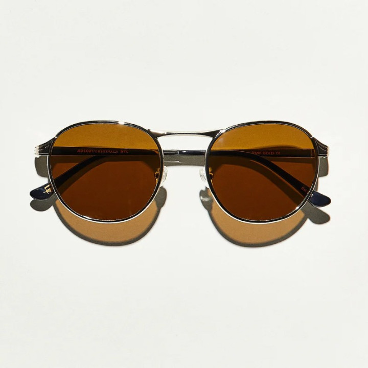 Las Groyse Sun raw gold con lentes minerales cosmitan brown