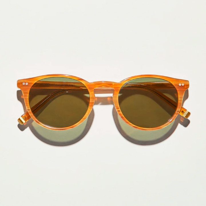 Las Frankie Sun Blonde con Green lenses