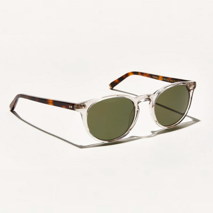 Las Frankie Sun Mist tortoise con green lenses  vista 3q