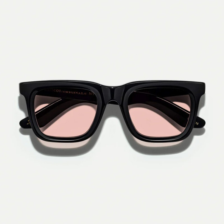 The Rizik Black with New York Rose Custom tinted lenses