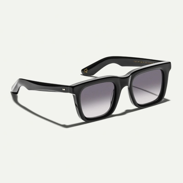 The Rizik Black with American Grey Fade Custom tinted lenses 3q view