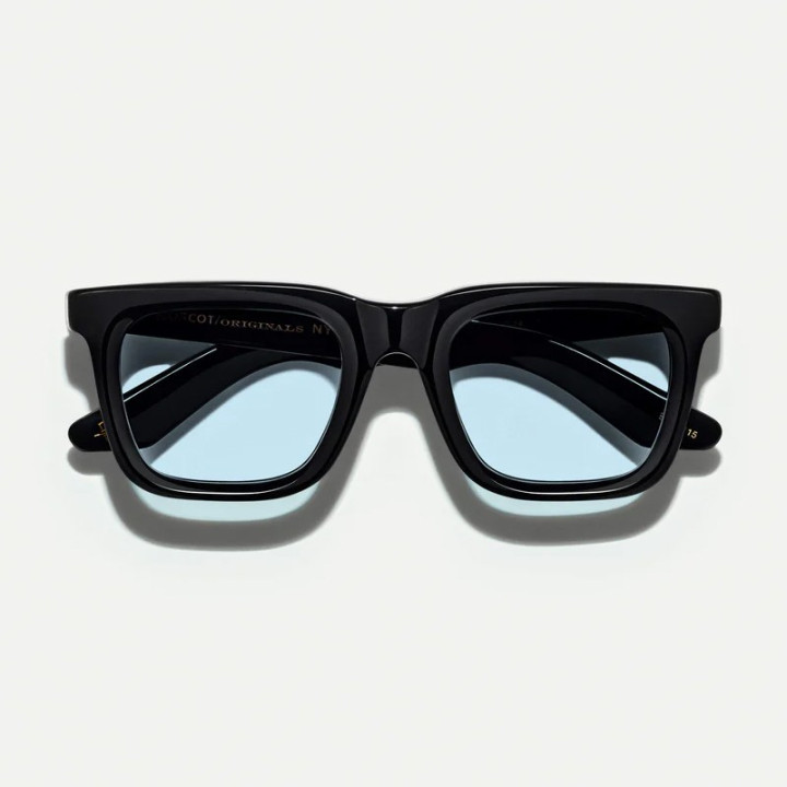Las Rizik Black con Bel Air Blue Custom tinted lenses