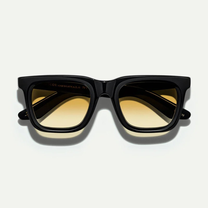 The Rizik Black with Chestnut Fade Custom tinted lenses