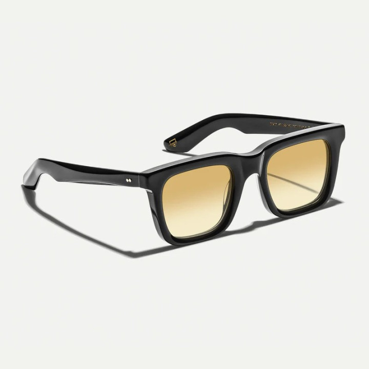 The Rizik Black with Chestnut Fade Custom tinted lenses 3q view