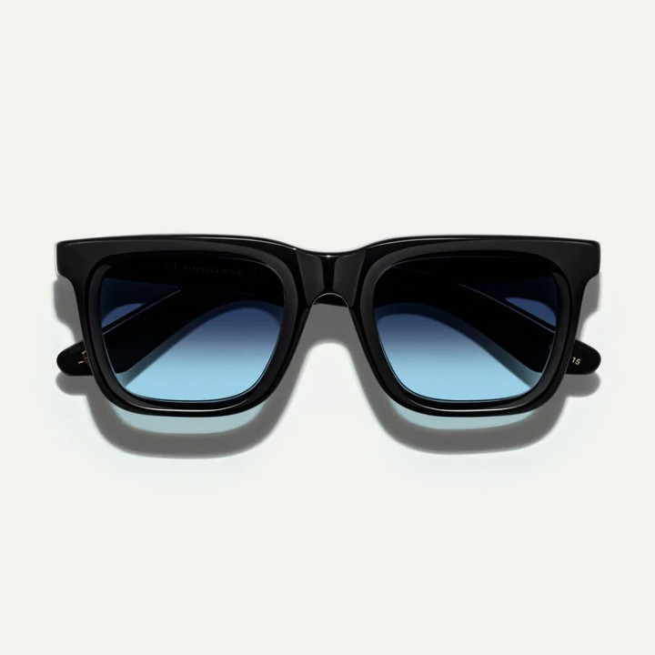 The Rizik Black with Denim Blue Custom tinted lenses