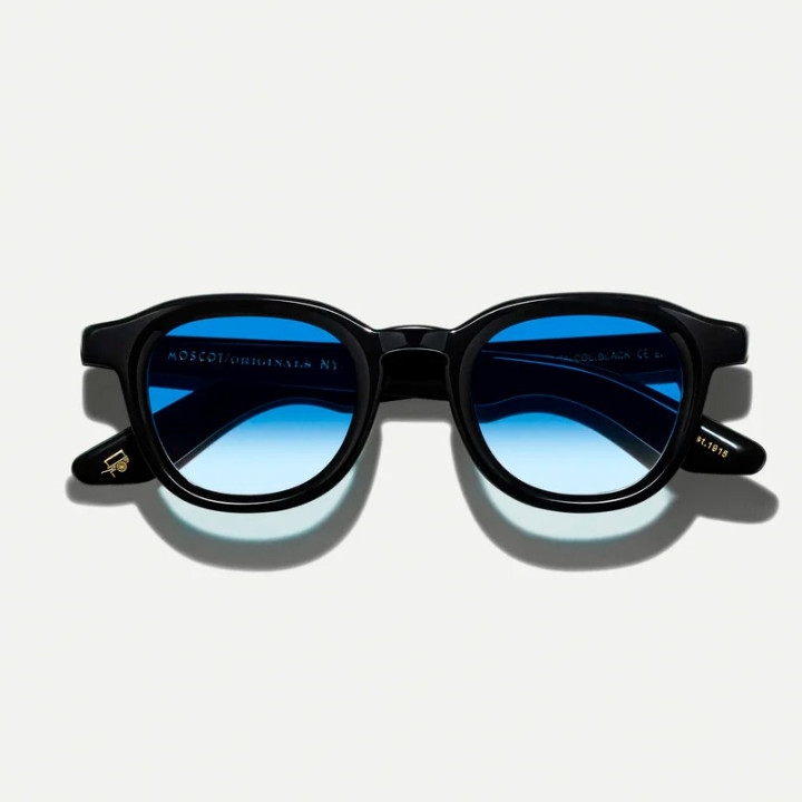 Las Dahven Black con lentes Broadway Blue Fade custom made tints