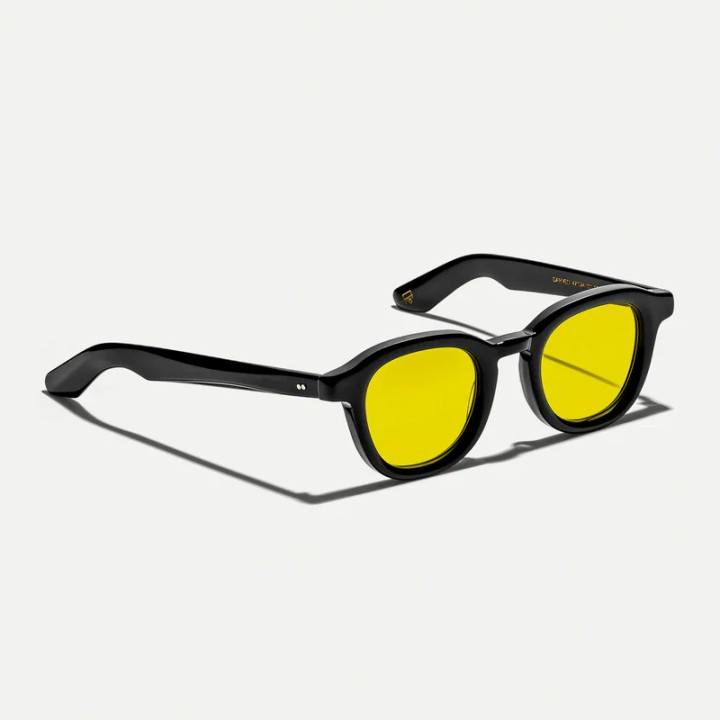 Las Dahven Black con lentes Mellow Yellow custom made tints (vista 3q)