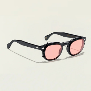 MOSCOT CLIPTOSH MATTE BLACK W/ NEW YORK ROSE TINT