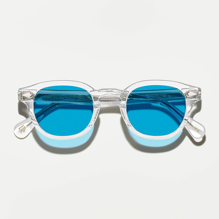 Las Lemtosh Crystal con celebrity blue tinted lenses