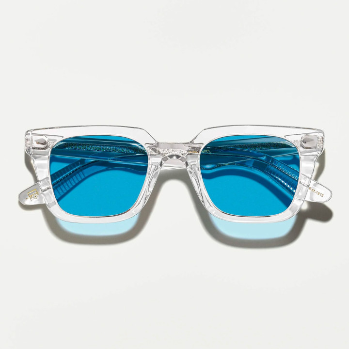 Las Grober Crystal con Celebrity Blue tinted lenses