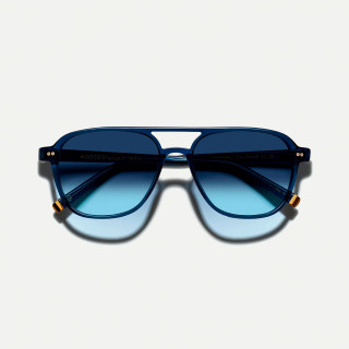 Moscot Bjorn Sun limited edition in Navy with denim blue tinted lenses
