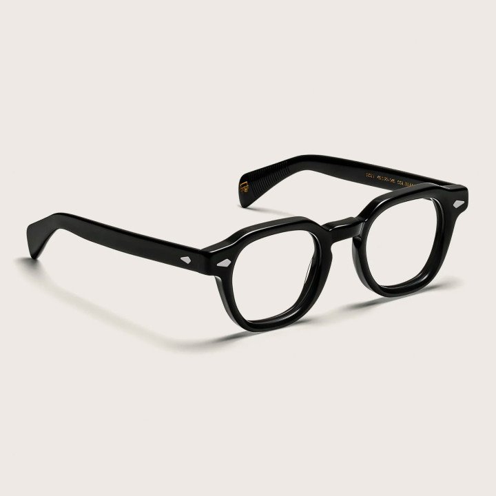 Moscot Dolt in Black (3q view)