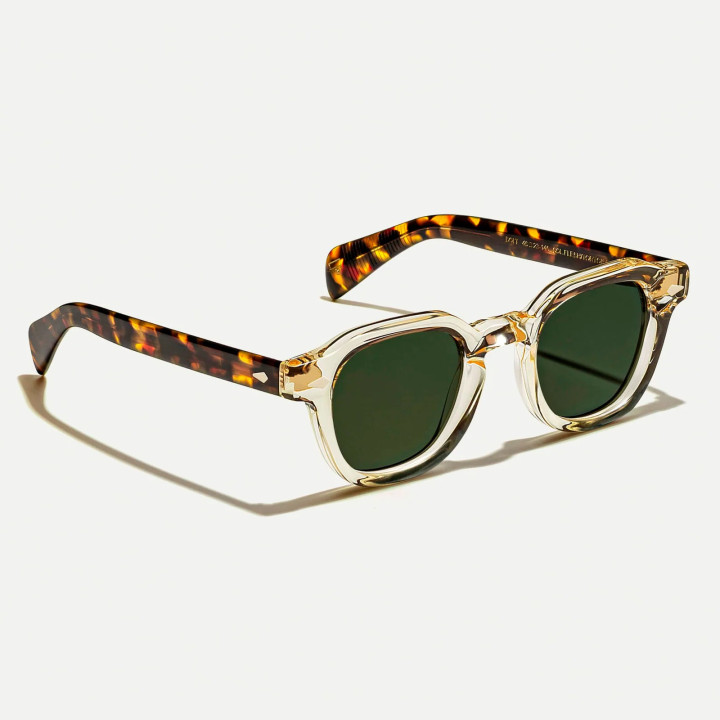 Las Dolt Sun en Flesh Tortoise con lentes G15 minerales (vista 3q)