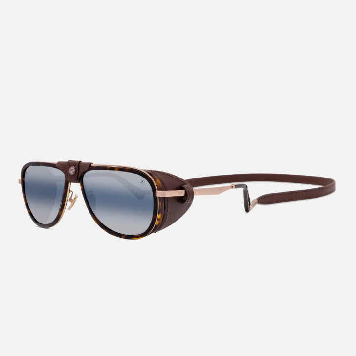 Glacier 04 Gold - Tortoise / Blue polarlynx 3q