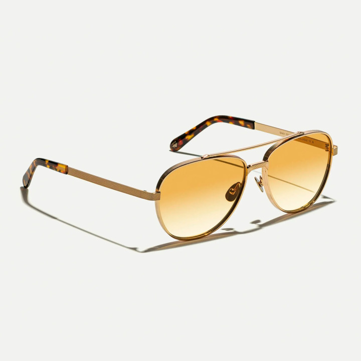 Las Shav Sun en Gold con Chestnut Fade custom made tints (vista 3q)