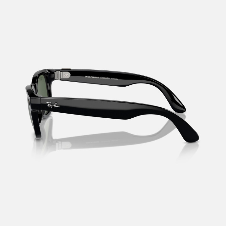 Rayban Meta Shiny Black G15 prof