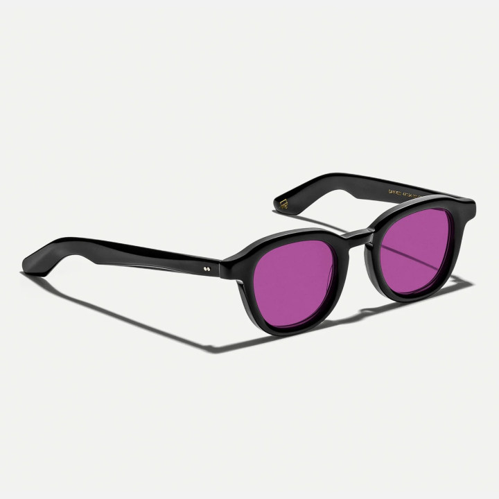 The Dahven Black with Custom made tints Purple nurple (3q view)