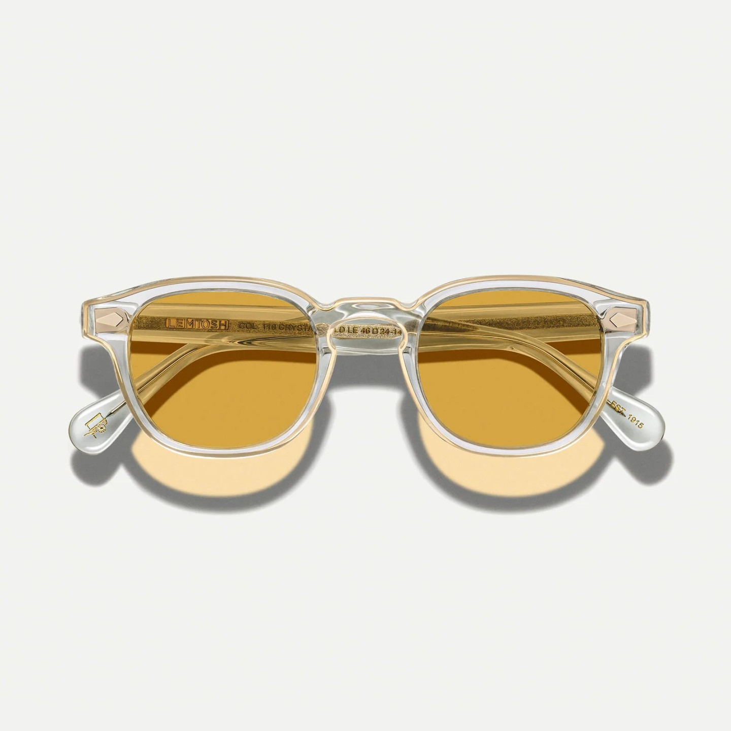▷ Moscot LEMTOSH 110 Crystal Gold SUN. The 110th anniversary Lemtosh.