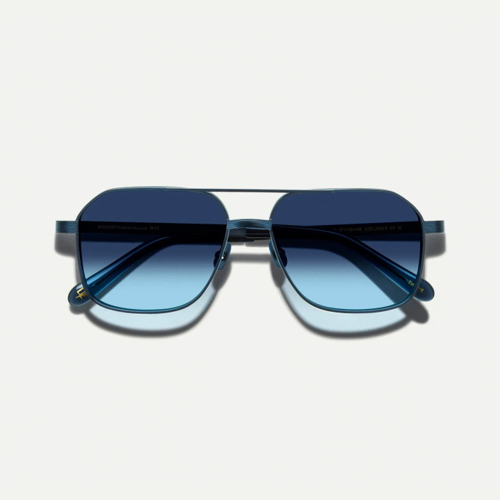 Las Mingle Sun en Navy con Denim Blue CMT lenses