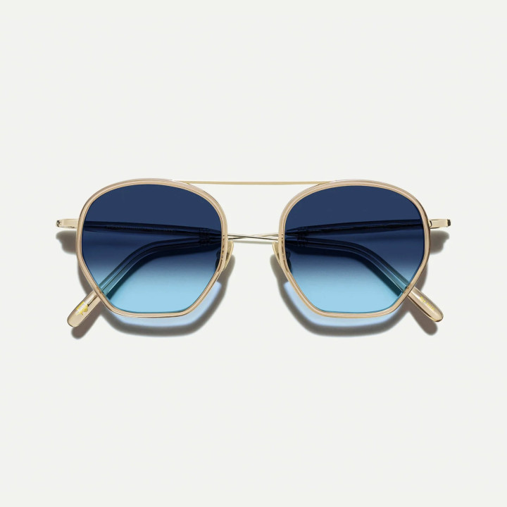 Las Kugel en Cinnamon con Denim Blue CMT lenses