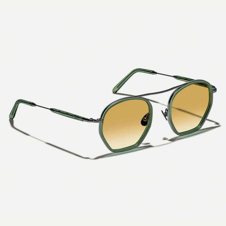 The Kugel in Pine with Chestnut Fade CMT lenses (3q view)
