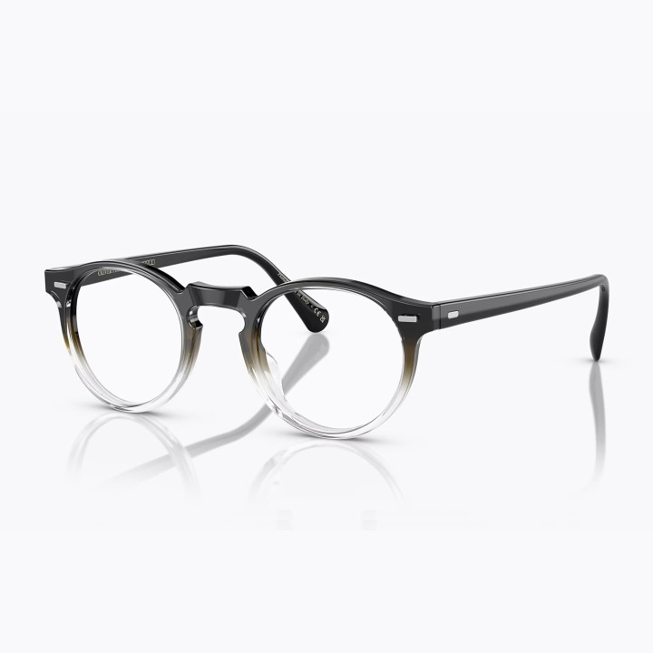 Oliver Peoples Gregory Peck Dark Military Crystal Gradient (3q view)
