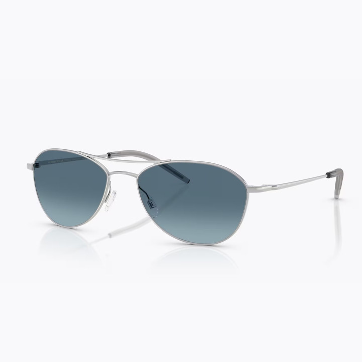 Oliver Peoples Aero II Silver Marine Gradient (3q view)