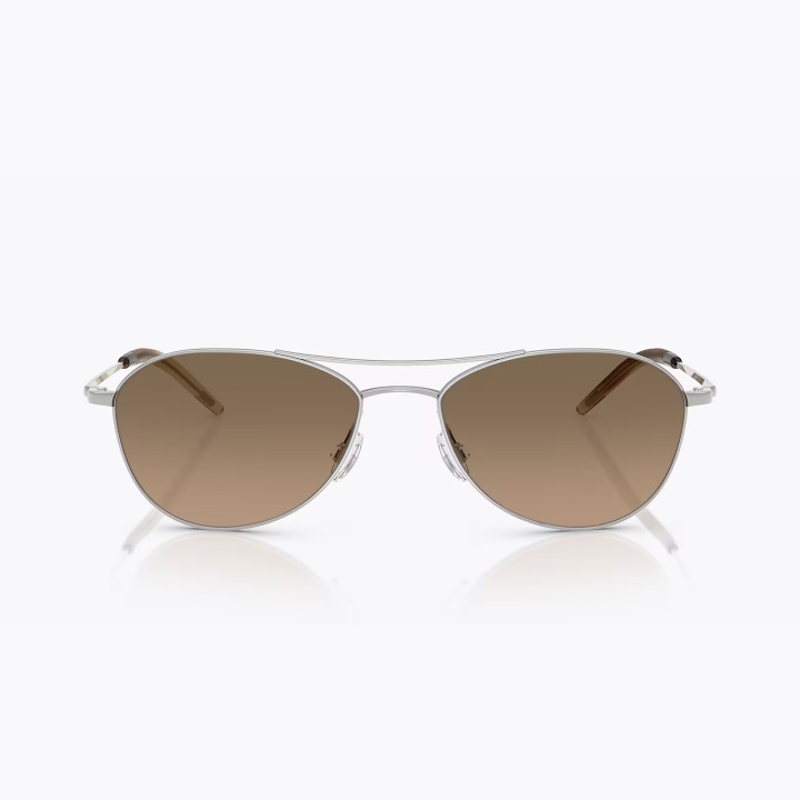 Oliver Peoples Aero II Silver Sandstone Gradient Polar