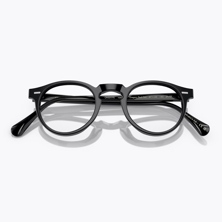 Oliver Peoples Gregory Peck Sun Black Sky Blue Photochromic (front clear)