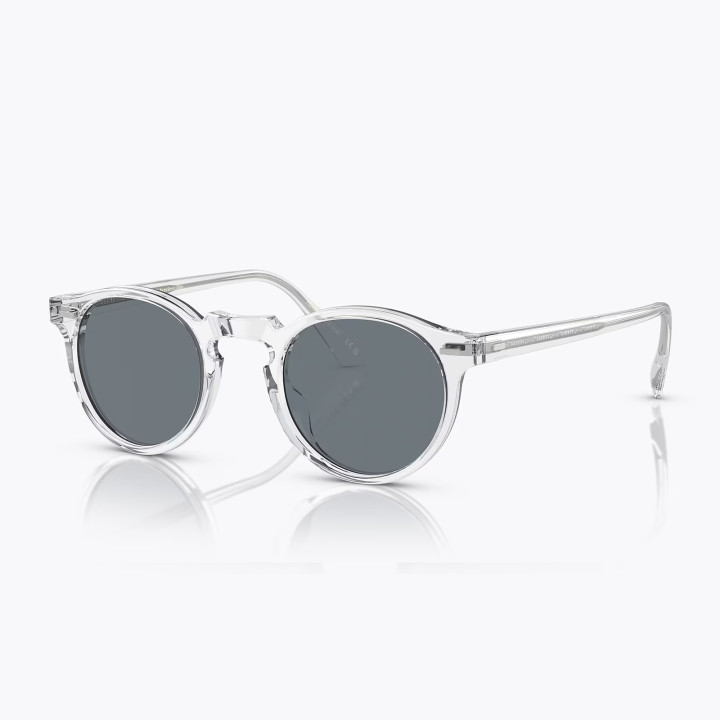Oliver People Gregory Peck Sun Crystal Blue Photochromic (vista 3q)