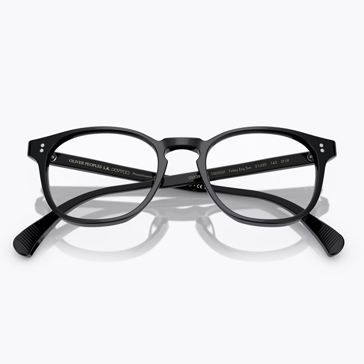 Oliver Peoples Finley Esq. Sun Black Sky Blue (clear lenses)