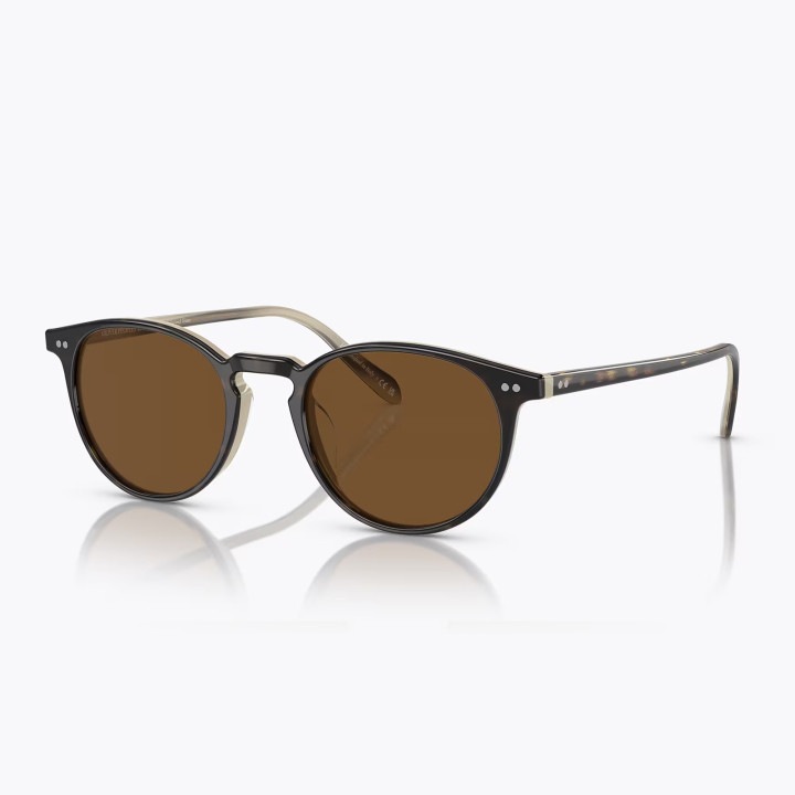 Oliver Peoples Riley Sun Horn True Brown polar (vista 3q)