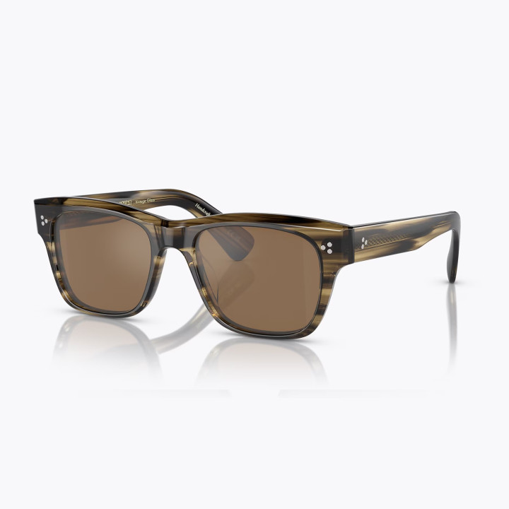 Oliver Peoples Birell Sun Olive Smoke (vista 3q)